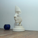 Note Of Emotion Curly Face Statue | Modern Art Statue | Decoro.pk