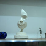 Note Of Emotion Curly Face Statue | Modern Art Statue | Decoro.pk