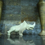 Best Rhino Statue | Decorative Animal Statue | Decoro.pk