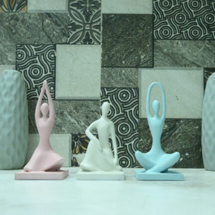 Harmony Yoga Pose Trio | Mindful Home Decor | Decoro.pk