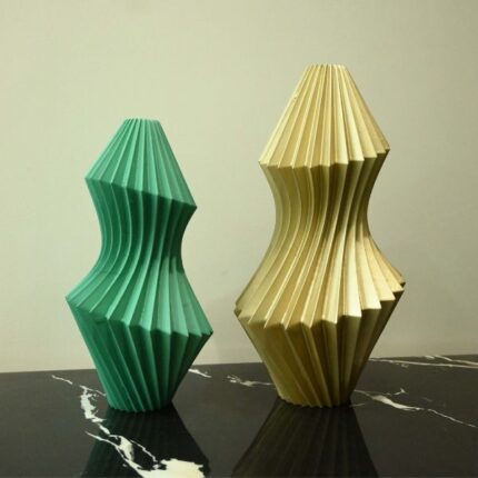 Geometric Vase with Diamond Pattern | Modern Decor | Decoro.pk