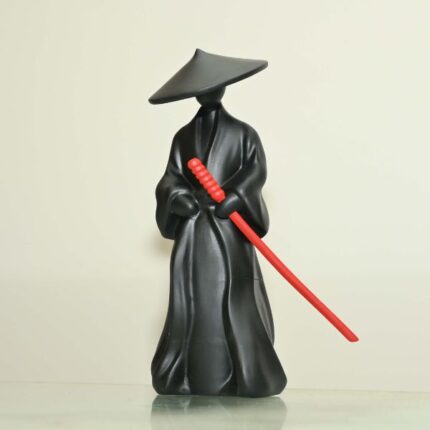 Samurai Man with Sword | Warrior Figurine Decor | Decoro.pk